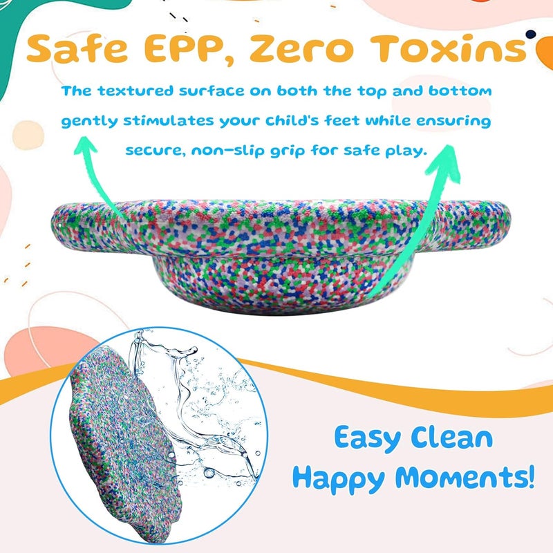 joybond EPP Balance Board Kids for Stepping Stones for Kids - Foam Toddler Balance Board for Sensory Training Indoor Outdoor for Boys Girls - Image 3